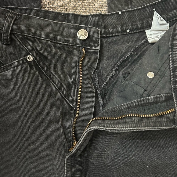 VTG Rockies Black Mom Jeans Junior 34/15 - Picture 6 of 8